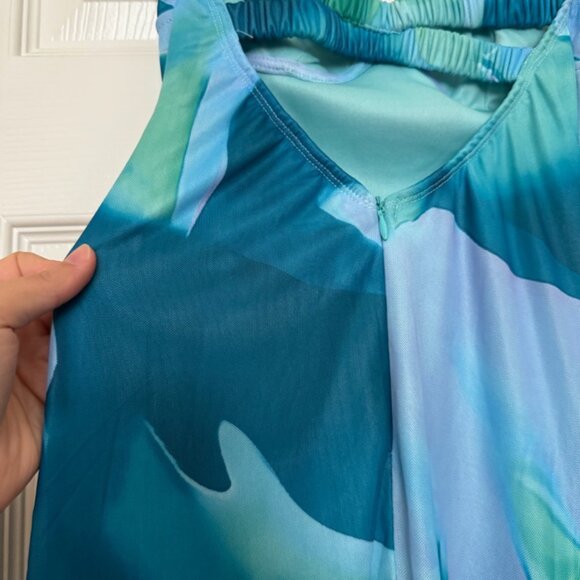 Ava And Ever Blue Patterned Maxi Dress - Picture 8 of 8